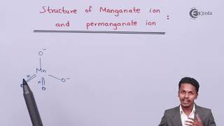 Structure of Manganate and Permanganate Ion  D and F Block Elements  Chemistry Class 12 [upl. by Rip]