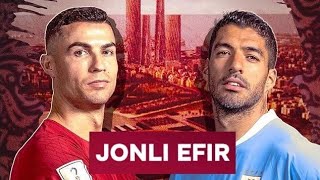 Portugaliya  Urugvay  Jonli Efir  Jahon chempionati 2022  Qatar 2022 [upl. by Orvas]