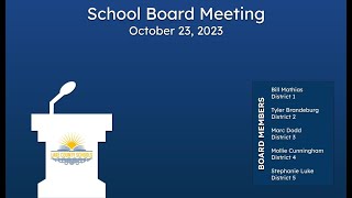 Lake County School Board Meeting October 23 2023 [upl. by Fleischer]