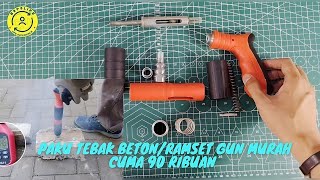 Paku tembak beton T500 mini ramset gun t500 mini murah 90 ribuan [upl. by Ailaro35]