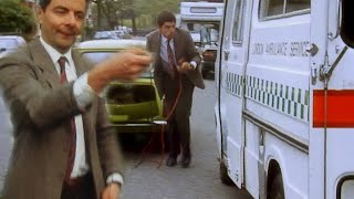 Using An Ambulance To Jump Start Your Car  Mr Bean Live Action  Full Episodes  Mr Bean [upl. by Amadeo]