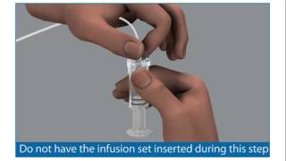 How to Insert the MiniMed Quickset Infusion Set Preparing the Infusion Set Part 3 of 4 [upl. by Hollinger51]