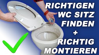 WC Sitz Montage 🚽✔ Welche Sitze gibt es amp Wie kann man sie montieren  demontieren [upl. by Karlens]