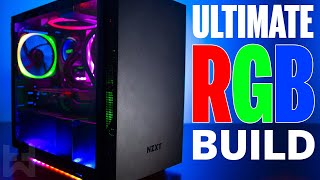 The NZXT H210i Ultimate RGB Gaming PC Build 2019  Rainbow Giggidy Box [upl. by Garaway143]