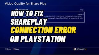 How To Fix SharePlay Error amp Connection Error On PlayStation New 2023 [upl. by Asserac]