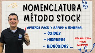 NOMENCLATURA METODO STOCK OXIDOS HIDRUROS E HIDROXIDOS METODO STOK PARA COMPUESTOS INORGANICOS [upl. by Steck]