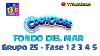 CodyCross Grupo 25 Fase 1 2 3 4 5 Fondo del mar [upl. by Nyleuqaj]