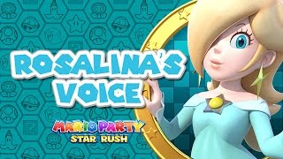 Rosalinas voice  Mario Party Star Rush [upl. by Anirtac]