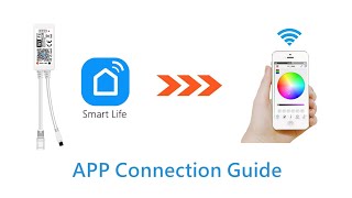 Smart Life LED Strip Light APP Connection Video Guide [upl. by Anneh739]