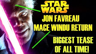 Favreau Responds To Mace Windu Return Biggest Tease Of All Time Star Wars Explained [upl. by Aphra]