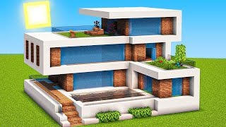 Minecraft How To Build a Large Modern House  Interior Tutorial 16 [upl. by Charlean]