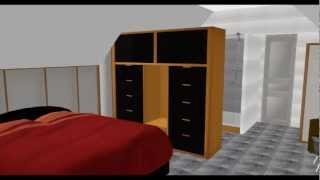 Créationsuite parentalesalle de baindouche italienneprojetvisualisationchambre3D [upl. by Ros817]