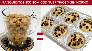 PAN DE GARBANZOS COCIDOS EN 15 MIN SIN HORNO [upl. by Christos805]