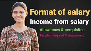 Income from salary Part1  Salary computationTax Planning and Management Income from salary [upl. by Sheilah]