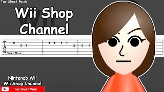 Wii Shop Channel Theme  Guitar Tutorial [upl. by Benedicto]