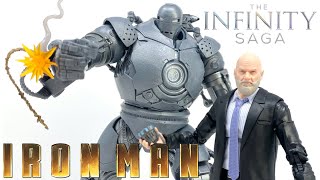 Marvel Legends INFINITY SAGA Iron Man OBADIAH STANE and IRON MONGER Review [upl. by Nylqcaj829]