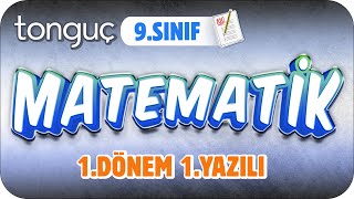 9Sınıf Matematik 1Dönem 1Yazılıya Hazırlık 📑 2024 [upl. by Aia]