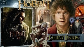 Der Hobbit Smaugs Einöde Exklusive Steelbook Bluray unboxing [upl. by Vic]