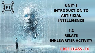 UNIT 1 INTRODUCTION TO AI SUBUNIT 12 RELATE INKLEWRITER ACTIVITY CLASS 9 CBSE AI417 [upl. by Frances]