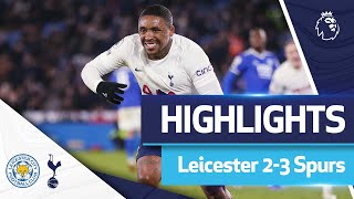 Bergwijn scores TWICE after 95th minute to win it  LEICESTER 23 SPURS  EXTENDED HIGHLIGHTS [upl. by Valenba]