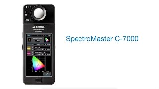 Sekonic Spectrometer C7000 [upl. by Atiuqat]