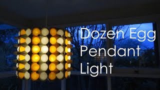 Dozen egg pendant light  modern interior decor idea  EzyCraft [upl. by Aratnahs]