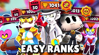 Top 10 Easiest Rank 30s In Brawl Stars New Meta [upl. by Aneez231]