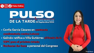 PulsoDeLaTarde NoticiasSLP  Confía García Cázares en sentencia condenatoria contra Lutzow [upl. by Levram]