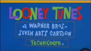 Looney Tunes Warner Bros Seven Arts Cartoon opening and closing 1968 [upl. by Jobina]