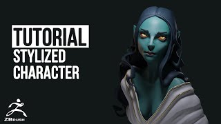 Zbrush Stylized character Full tutorial Zbrush 2022 [upl. by Ilona]