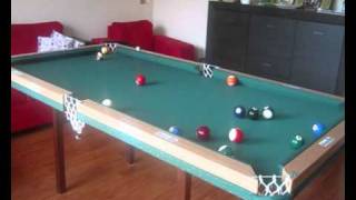 Home made pool table first test [upl. by Chere372]