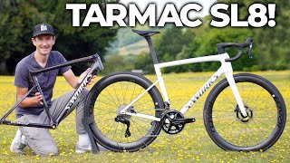 NEW Specialized Tarmac SL8 First Ride 685g and faster than a Venge [upl. by Accemahs]