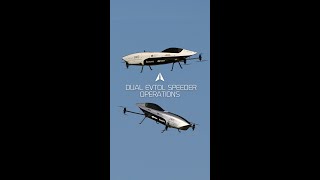 eVTOL Race Vehicle Dual Flight Operations Begin  Shorts [upl. by Atilemrac]