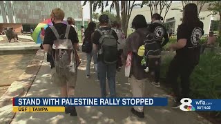 Expelled student group unable to rally on USF campus [upl. by Kaye]