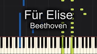 Für Elise Piano  How to Play Beethoven Für Elise Piano Tutorial Easy [upl. by Ira]