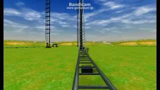 RCT3 最高時速3600kmのジェットコースター作ってみた [upl. by Aneetsirhc]