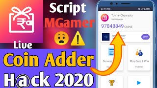 MGamer App Unlimited Trick  MGamer App Coin Add Trick  MGamer Wallet Hck  Tushar Tech [upl. by Yerhpmuh237]