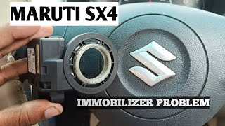 MARUTI SX4 IMMOBILIZER PROBLEM  LOCK KEY LIGHT BLINK HO RAHI HAI  SX4 VXI BS III [upl. by Hnahk]