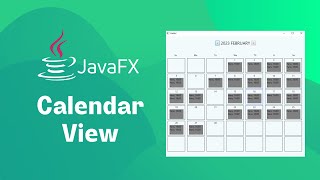 JavaFX  Creating a Calendar View from scratch [upl. by Anerok836]