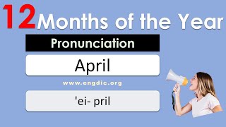 Names of months in English Correct pronunciation of January February March [upl. by Gordie]