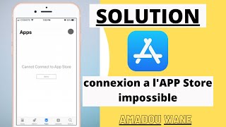 SOLUTION  Impossible de se connecter a lAPP Store sur iPhone ou iPad [upl. by Ajnat]