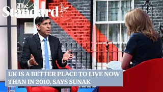 Rishi Sunak The UK is a better place to live than it was in 2010 [upl. by Callista42]