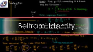 Beltrami Identity Derivation  Calculus of Variations [upl. by Charlotte]