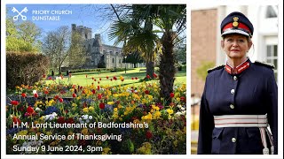 HM Lord Lieutenant of Bedfordshires Annual Thanksgiving Service [upl. by Norahc882]