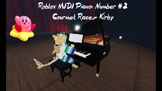 Kirby Gourmet Race  Roblox MIDI piano 5 [upl. by Yenttihw]