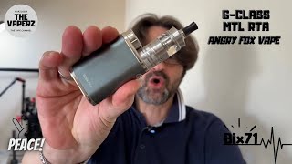 GClass RTA  By Angry Fox Vape  My2Cent vape rta mtl smetteredifumare angryfoxvape [upl. by Elatsyrk]