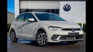 Brand New Volkswagen Polo 10 TSI Life in Ascot Grey  Wrexham Volkswagen [upl. by Ecirahc]