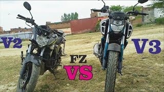 FZS V3 ABS VS FZS V2 Whats Is New Features [upl. by Paul526]