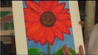 Oil Pastel Techniques  Painting Flowers in Pastels [upl. by Ansley]