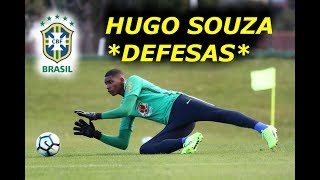 Hugo Souza  Goleiro sub20 do Flamengo convocado por Tite pra seleçao Brasileira  Melhores defesas [upl. by Carlyle]